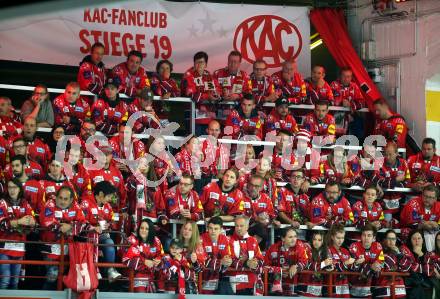 EBEL. Eishockey Bundesliga. KAC gegen spusu Vienna Capitals.  Fans (KAC). Klagenfurt, am 26.10.2018.
Foto: Kuess

---
pressefotos, pressefotografie, kuess, qs, qspictures, sport, bild, bilder, bilddatenbank