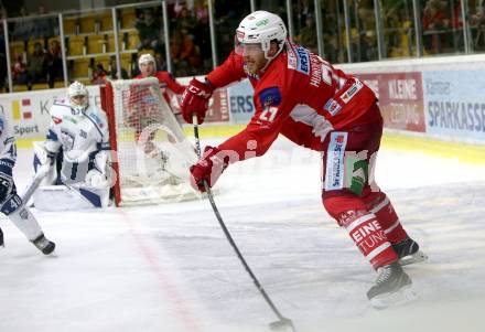 EBEL. Eishockey Bundesliga. KAC gegen Fehervar AV 19.  Thomas Hundertpfund (KAC). Klagenfurt, am 28.10.2018.
Foto: Kuess

---
pressefotos, pressefotografie, kuess, qs, qspictures, sport, bild, bilder, bilddatenbank