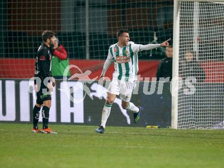 Fussball OEFB Cup. RZ Pellets WAC gegen SK Rapid Wien.  Torjubel Andrija Pavlovic, (Rapid). Wolfsberg, am 31.10.2018.
Foto: Kuess

---
pressefotos, pressefotografie, kuess, qs, qspictures, sport, bild, bilder, bilddatenbank