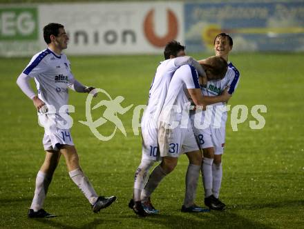 Fussball. Kaerntner Liga. Matrei gegen Treibach. Torjubel Jonas Warmuth (Treibach). Matrei, 27.10.2018.
Foto: Kuess
---
pressefotos, pressefotografie, kuess, qs, qspictures, sport, bild, bilder, bilddatenbank