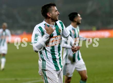 Fussball OEFB Cup. RZ Pellets WAC gegen SK Rapid Wien. Torjubel Andrija Pavlovic (Rapid). Wolfsberg, am 31.10.2018.
Foto: Kuess

---
pressefotos, pressefotografie, kuess, qs, qspictures, sport, bild, bilder, bilddatenbank