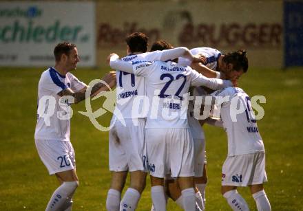 Fussball. Kaerntner Liga. Matrei gegen Treibach. Torjubel Arno Paul Kozelsky  (Treibach). Matrei, 27.10.2018.
Foto: Kuess
---
pressefotos, pressefotografie, kuess, qs, qspictures, sport, bild, bilder, bilddatenbank