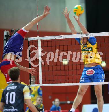 Volleyball Champions League. SK Posojilnica Aich/Dob gegen United Volley Rhein-Main. Matej Mihajlovic  (Aich/Dob). Klagenfurt, am 31.10.2018.
Foto: Kuess
---
pressefotos, pressefotografie, kuess, qs, qspictures, sport, bild, bilder, bilddatenbank