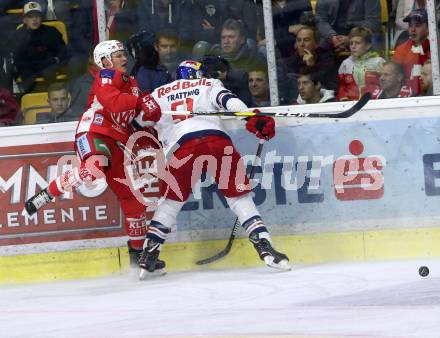 EBEL. Eishockey Bundesliga. KAC gegen EC Red Bull Salzburg. Richter Marco (KAC), Trattnig Matthias (Salzburg). Klagenfurt, am 2.11.2018.
Foto: Kuess

---
pressefotos, pressefotografie, kuess, qs, qspictures, sport, bild, bilder, bilddatenbank