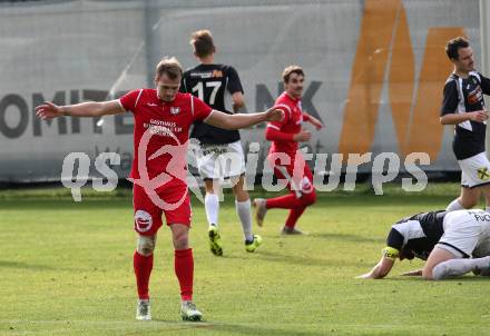 Fussball. Kaerntner Liga. Gmuend gegen Ferlach Atus.  Torjubel  Anze Jelar,  (Ferlach). Gmuend, 3.11.2018.
Foto: Kuess   
---
pressefotos, pressefotografie, kuess, qs, qspictures, sport, bild, bilder, bilddatenbank