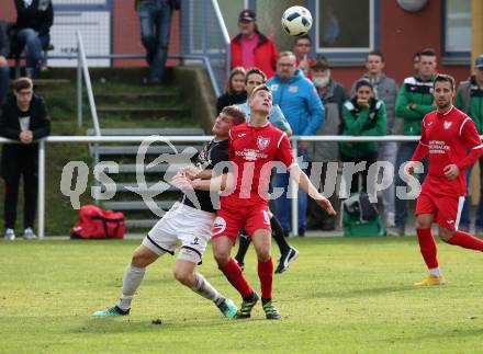 Fussball. Kaerntner Liga. Gmuend gegen Ferlach Atus. Domenik Steiner (Gmuend), 	Erwin Bajric (Ferlach). Gmuend, 3.11.2018.
Foto: Kuess   
---
pressefotos, pressefotografie, kuess, qs, qspictures, sport, bild, bilder, bilddatenbank