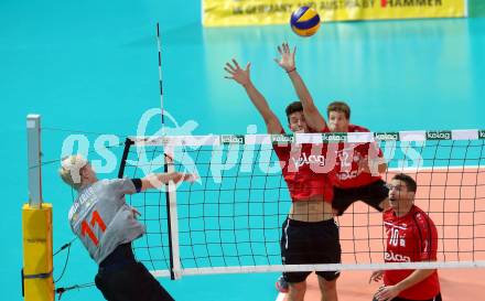 AVL. Volleyball Bundesliga. VBK Woerthersee Loewen Klagenfurt gegen UVC Ried/Innkreis. Maximilian Trummer (Klagenfurt). Klagenfurt, am 3.11.2018.
Foto: Kuess
---
pressefotos, pressefotografie, kuess, qs, qspictures, sport, bild, bilder, bilddatenbank