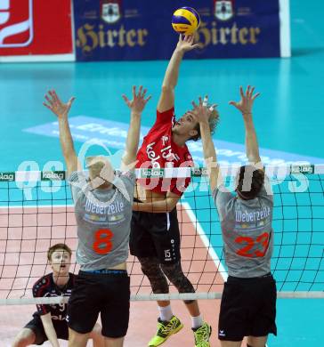 AVL. Volleyball Bundesliga. VBK Woerthersee Loewen Klagenfurt gegen UVC Ried/Innkreis. Felix Friedl (Klagenfurt). Klagenfurt, am 3.11.2018.
Foto: Kuess
---
pressefotos, pressefotografie, kuess, qs, qspictures, sport, bild, bilder, bilddatenbank