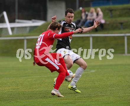 Fussball. Kaerntner Liga. Gmuend gegen Ferlach Atus. Christoph Oberbucher (Gmuend), Jakob Orgonyi (Ferlach). Gmuend, 3.11.2018.
Foto: Kuess   
---
pressefotos, pressefotografie, kuess, qs, qspictures, sport, bild, bilder, bilddatenbank