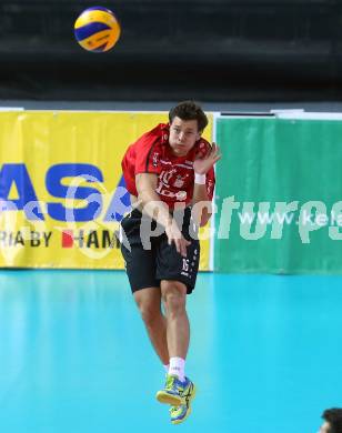 AVL. Volleyball Bundesliga. VBK Woerthersee Loewen Klagenfurt gegen UVC Ried/Innkreis. Simon Fruehbauer (Klagenfurt). Klagenfurt, am 3.11.2018.
Foto: Kuess
---
pressefotos, pressefotografie, kuess, qs, qspictures, sport, bild, bilder, bilddatenbank