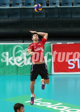 AVL. Volleyball Bundesliga. VBK Woerthersee Loewen Klagenfurt gegen UVC Ried/Innkreis. Maximilian Trummer (Klagenfurt). Klagenfurt, am 3.11.2018.
Foto: Kuess
---
pressefotos, pressefotografie, kuess, qs, qspictures, sport, bild, bilder, bilddatenbank