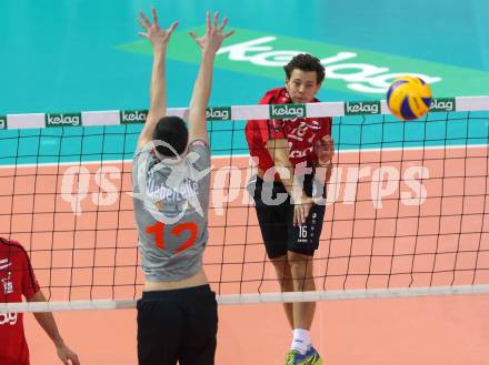AVL. Volleyball Bundesliga. VBK Woerthersee Loewen Klagenfurt gegen UVC Ried/Innkreis. Simon Fruehbauer (Klagenfurt). Klagenfurt, am 3.11.2018.
Foto: Kuess
---
pressefotos, pressefotografie, kuess, qs, qspictures, sport, bild, bilder, bilddatenbank