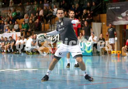 Handball Bundesliga. Schlafraum.at Kaernten gegen HSG Remus Baernbach/Koeflach. Patrick Jochum (Schlafraum.at). Klagenfurt, am 3.11.2018.
Foto: Kuess
---
pressefotos, pressefotografie, kuess, qs, qspictures, sport, bild, bilder, bilddatenbank