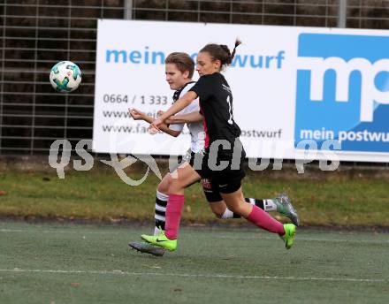 Fussball. Frauen 2. Liga Ost/Sued. Carinthians Spittal gegen SG Magdalensberg. Julia Anna Christoephl (Carinthians Spittal), Nina Rogner (SG Magdalensberg). Spittal, 3.11.2018.
Foto: Kuess
---
pressefotos, pressefotografie, kuess, qs, qspictures, sport, bild, bilder, bilddatenbank