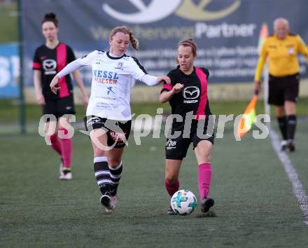 Fussball. Frauen 2. Liga Ost/Sued. Carinthians Spittal gegen SG Magdalensberg. Viktoria Lederer (Carinthians Spittal), Sabine Krumpl (SG Magdalensberg). Spittal, 3.11.2018.
Foto: Kuess
---
pressefotos, pressefotografie, kuess, qs, qspictures, sport, bild, bilder, bilddatenbank