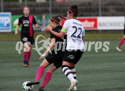 Fussball. Frauen 2. Liga Ost/Sued. Carinthians Spittal gegen SG Magdalensberg. Katharina Knaller (Carinthians Spittal), Sabine Krumpl (SG Magdalensberg). Spittal, 3.11.2018.
Foto: Kuess
---
pressefotos, pressefotografie, kuess, qs, qspictures, sport, bild, bilder, bilddatenbank
