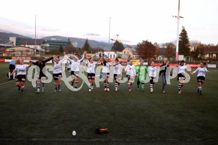 Fussball. Frauen 2. Liga Ost/Sued. Carinthians Spittal gegen SG Magdalensberg. Jubel (Carinthians Spittal). Spittal, 3.11.2018.
Foto: Kuess
---
pressefotos, pressefotografie, kuess, qs, qspictures, sport, bild, bilder, bilddatenbank