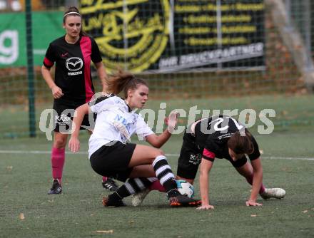 Fussball. Frauen 2. Liga Ost/Sued. Carinthians Spittal gegen SG Magdalensberg. Valentina Baumann (Carinthians Spittal), Katrin Illgoutz (SG Magdalensberg). Spittal, 3.11.2018.
Foto: Kuess
---
pressefotos, pressefotografie, kuess, qs, qspictures, sport, bild, bilder, bilddatenbank