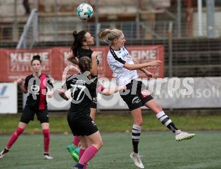 Fussball. Frauen 2. Liga Ost/Sued. Carinthians Spittal gegen SG Magdalensberg. Katharina Ganzer (Carinthians Spittal), Laura Therese Kert (SG Magdalensberg). Spittal, 3.11.2018.
Foto: Kuess
---
pressefotos, pressefotografie, kuess, qs, qspictures, sport, bild, bilder, bilddatenbank