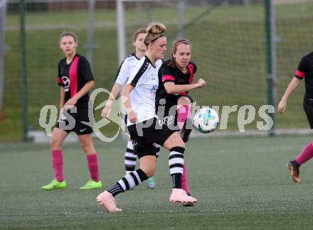 Fussball. Frauen 2. Liga Ost/Sued. Carinthians Spittal gegen SG Magdalensberg. Jasmin Michelle Ortner (Carinthians Spittal), Sabine Krumpl (SG Magdalensberg). Spittal, 3.11.2018.
Foto: Kuess
---
pressefotos, pressefotografie, kuess, qs, qspictures, sport, bild, bilder, bilddatenbank