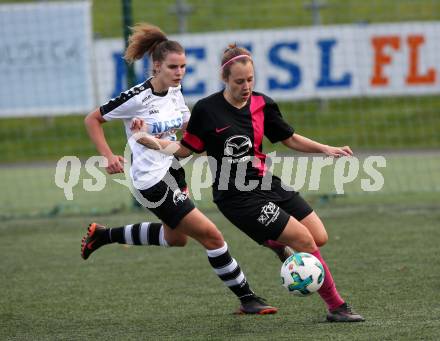 Fussball. Frauen 2. Liga Ost/Sued. Carinthians Spittal gegen SG Magdalensberg. Valentina Baumann (Carinthians Spittal), Sabine Krumpl (SG Magdalensberg). Spittal, 3.11.2018.
Foto: Kuess
---
pressefotos, pressefotografie, kuess, qs, qspictures, sport, bild, bilder, bilddatenbank