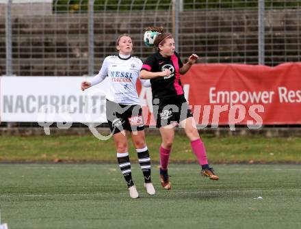 Fussball. Frauen 2. Liga Ost/Sued. Carinthians Spittal gegen SG Magdalensberg. Viktoria Lederer (Carinthians Spittal), Alissa Lamzari (SG Magdalensberg). Spittal, 3.11.2018.
Foto: Kuess
---
pressefotos, pressefotografie, kuess, qs, qspictures, sport, bild, bilder, bilddatenbank