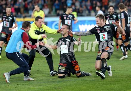 Fussball tipico Bundesliga. RZ Pellets WAC gegen SK Rapid Wien. Torjubel Michael Liendl, Michael Sollbauer (WAC). Wolfsberg, am 11.11.2018.
Foto: Kuess

---
pressefotos, pressefotografie, kuess, qs, qspictures, sport, bild, bilder, bilddatenbank