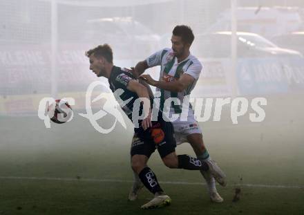 Fussball tipico Bundesliga. RZ Pellets WAC gegen SK Rapid Wien. Marc Andre Schmerboeck,  (WAC), Marvin Potzmann (Rapid). Wolfsberg, am 11.11.2018.
Foto: Kuess

---
pressefotos, pressefotografie, kuess, qs, qspictures, sport, bild, bilder, bilddatenbank