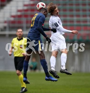 Fussball 2. Liga. SK Austria Klagenfurt gegen FC Liefering. Patrick Greil, (Austria Klagenfurt), Mahamadou Dembele (FC Liefering). Klagenfurt, 24.11.2018.
Foto: Kuess
---
pressefotos, pressefotografie, kuess, qs, qspictures, sport, bild, bilder, bilddatenbank