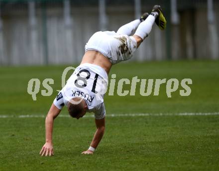 Fussball 2. Liga. SK Austria Klagenfurt gegen FC Liefering. Torjubel Markus Rusek (Austria Klagenfurt). Klagenfurt, 24.11.2018.
Foto: Kuess
---
pressefotos, pressefotografie, kuess, qs, qspictures, sport, bild, bilder, bilddatenbank