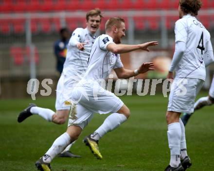 Fussball 2. Liga. SK Austria Klagenfurt gegen FC Liefering. Torjubel Markus Rusek (Austria Klagenfurt). Klagenfurt, 24.11.2018.
Foto: Kuess
---
pressefotos, pressefotografie, kuess, qs, qspictures, sport, bild, bilder, bilddatenbank