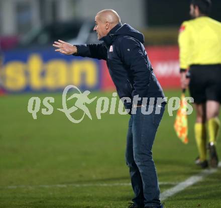 Fussball tipico Bundesliga. RZ Pellets WAC gegen SV Mattersburg. Trainer Klaus Schmidt   (SV Mattersburg). Wolfsberg, am 24.11.2018.
Foto: Kuess

---
pressefotos, pressefotografie, kuess, qs, qspictures, sport, bild, bilder, bilddatenbank
