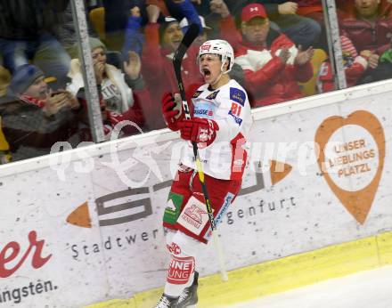 EBEL. Eishockey Bundesliga. KAC gegen HCB Suedtirol Alperia. Torjubel Richter Marco (KAC). Klagenfurt, am 25.11.2018.
Foto: Kuess

---
pressefotos, pressefotografie, kuess, qs, qspictures, sport, bild, bilder, bilddatenbank