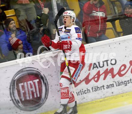 EBEL. Eishockey Bundesliga. KAC gegen HCB Suedtirol Alperia. Torjubel Richter Marco (KAC). Klagenfurt, am 25.11.2018.
Foto: Kuess

---
pressefotos, pressefotografie, kuess, qs, qspictures, sport, bild, bilder, bilddatenbank
