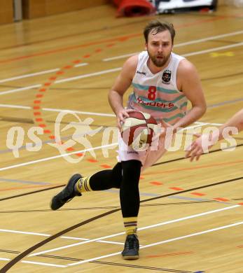 Basketball 2. Bundesliga. Grunddurchgang 8. Runde. Raiders Villach gegen BBU Salzburg. Sebastian Huber  (Villach). Klagenfurt, am 25.11.2018.
Foto: Kuess
---
pressefotos, pressefotografie, kuess, qs, qspictures, sport, bild, bilder, bilddatenbank