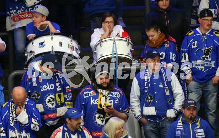 EBEL. Eishockey Bundesliga. EC VSV gegen EHC Liwest Black Wings Linz Fans (VSV). Villach, am 27.11.2018.
Foto: Kuess 


---
pressefotos, pressefotografie, kuess, qs, qspictures, sport, bild, bilder, bilddatenbank