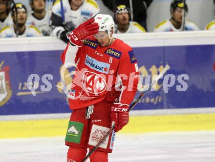 EBEL. Eishockey Bundesliga. KAC gegen Dornbirn Bulldogs. Torjubel Petersen Nicholas Eric (KAC). Klagenfurt, am 13.11.2018.
Foto: Kuess

---
pressefotos, pressefotografie, kuess, qs, qspictures, sport, bild, bilder, bilddatenbank