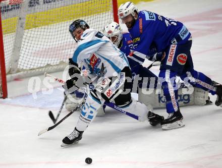 EBEL. Eishockey Bundesliga. EC VSV gegen EHC Liwest Black Wings Linz MacGregor Sharp, (VSV), Michael Davies  (Linz). Villach, am 27.11.2018.
Foto: Kuess 


---
pressefotos, pressefotografie, kuess, qs, qspictures, sport, bild, bilder, bilddatenbank