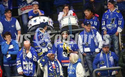 EBEL. Eishockey Bundesliga. EC VSV gegen EHC Liwest Black Wings Linz Fans (VSV). Villach, am 27.11.2018.
Foto: Kuess 


---
pressefotos, pressefotografie, kuess, qs, qspictures, sport, bild, bilder, bilddatenbank