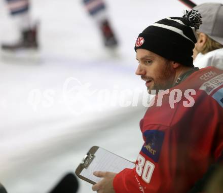 EBEL. Eishockey Bundesliga. KAC gegen EC Red Bull Salzburg. Lars Haugen (KAC). Klagenfurt, am 30.11.2018.
Foto: Kuess

---
pressefotos, pressefotografie, kuess, qs, qspictures, sport, bild, bilder, bilddatenbank
