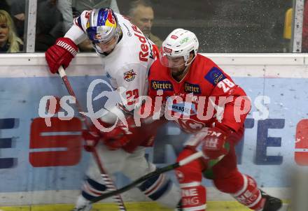 EBEL. Eishockey Bundesliga. KAC gegen EC Red Bull Salzburg.  Schumnig Martin (KAC), Van De Velde Christopher (Salzburg). Klagenfurt, am 30.11.2018.
Foto: Kuess

---
pressefotos, pressefotografie, kuess, qs, qspictures, sport, bild, bilder, bilddatenbank