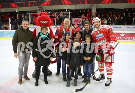 EBEL. Eishockey Bundesliga. KAC gegen	HC TWK Innsbruck (Die Haie).  Spieler des Abends Mitch Wahl (KAC). Klagenfurt, am 2.12.2018.
Foto: Kuess

---
pressefotos, pressefotografie, kuess, qs, qspictures, sport, bild, bilder, bilddatenbank