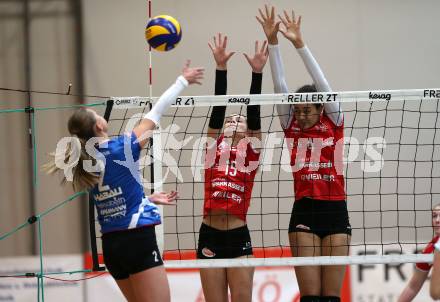 WVL. Volleyball BUndesliga Frauen. ATSC Wildcats Klagenfurt gegen SG Prinz Brunnenbau Volleys. Nada Fanic, Noemi Laura Oiwoh  (Wildcats). Klagenfurt, am 15.12.2018.
Foto: Kuess
---
pressefotos, pressefotografie, kuess, qs, qspictures, sport, bild, bilder, bilddatenbank