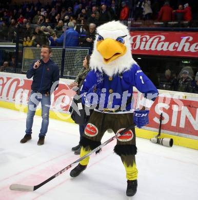 EBEL. Eishockey Bundesliga. EC VSV gegen EC Red Bull Salzburg.  Maskottchen Villi (VSV). Villach, am 21.12.2018.
Foto: Kuess 
---
pressefotos, pressefotografie, kuess, qs, qspictures, sport, bild, bilder, bilddatenbank