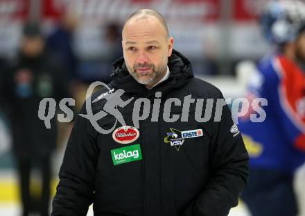 EBEL. Eishockey Bundesliga. EC VSV gegen KHL Medvescak Zagreb.  Trainer Gerhard Unterluggauer (VSV). Villach, am 26.12.2018.
Foto: Kuess 


---
pressefotos, pressefotografie, kuess, qs, qspictures, sport, bild, bilder, bilddatenbank