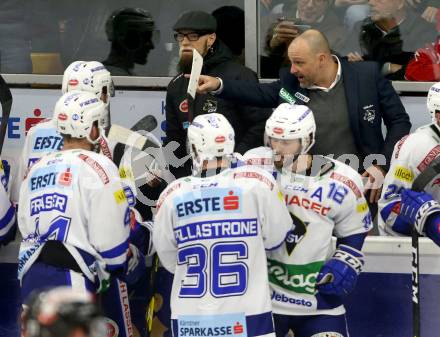 EBEL. Eishockey Bundesliga. KAC gegen	VSV.  Trainer Gerhard Unterluggauer (VSV). Klagenfurt, am 28.12.2018.
Foto: Kuess

---
pressefotos, pressefotografie, kuess, qs, qspictures, sport, bild, bilder, bilddatenbank