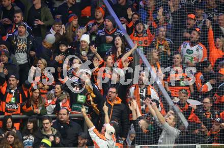 EBEL. Eishockey Bundesliga. EC VSV gegen Moser Medical Graz99ers.   Fans (Graz). Villach, am 30.12.2018.
Foto: Kuess 


---
pressefotos, pressefotografie, kuess, qs, qspictures, sport, bild, bilder, bilddatenbank