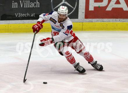 EBEL. Eishockey Bundesliga. EC VSV gegen KAC.  Steven Strong (KAC). Villach, am 1.1.2019.
Foto: Kuess 


---
pressefotos, pressefotografie, kuess, qs, qspictures, sport, bild, bilder, bilddatenbank
