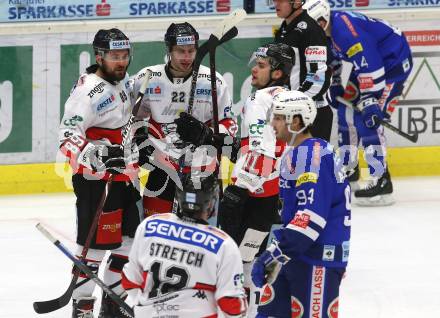 EBEL. Eishockey Bundesliga. EC VSV gegen HC Orli Znojmo.  Torjubel  (Znojmo). Villach, am 11.1.2019.
Foto: Kuess 


---
pressefotos, pressefotografie, kuess, qs, qspictures, sport, bild, bilder, bilddatenbank