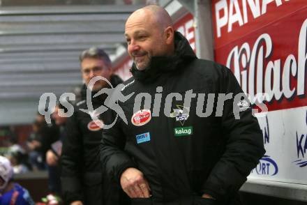 EBEL. Eishockey Bundesliga. EC VSV gegen HC Orli Znojmo.  Trainer Gerhard Unterluggauer, Co-Trainer Ken Strong (VSV). Villach, am 11.1.2019.
Foto: Kuess 


---
pressefotos, pressefotografie, kuess, qs, qspictures, sport, bild, bilder, bilddatenbank